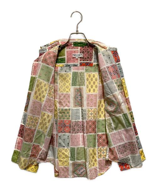 ROBE DE CHAMBRE COMME DES GARCONS（ローブドシャンブル コムデギャルソン）ROBE DE CHAMBRE COMME DES GARCONS (ローブドシャンブル コムデギャルソン) 90s ポリエステル 総柄 オーバーシルエット シャツ ブラウス イエロー×レッド サイズ:Ｓの古着・服飾アイテム