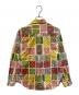 ROBE DE CHAMBRE COMME DES GARCONS (ローブドシャンブル コムデギャルソン) 90s ポリエステル 総柄 オーバーシルエット シャツ ブラウス イエロー×レッド サイズ:Ｓ：15000円