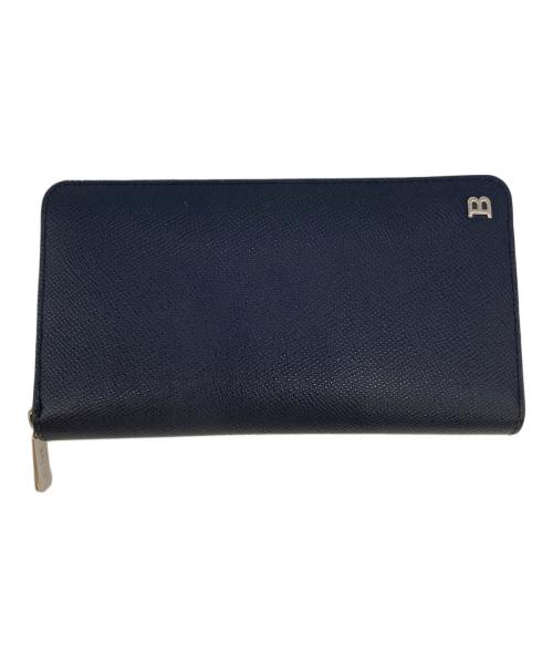 BALLY（バリー）BALLY (バリー) ラウンドジップ長財布 ネイビーの古着・服飾アイテム