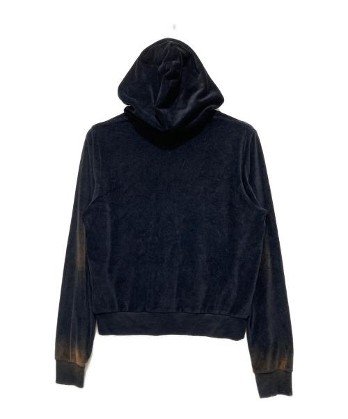 Acne studios（アクネ ストゥディオズ）Acne studios (アクネ ストゥディオズ) USED加工ベロアパーカー ブラック サイズ:Mの古着・服飾アイテム