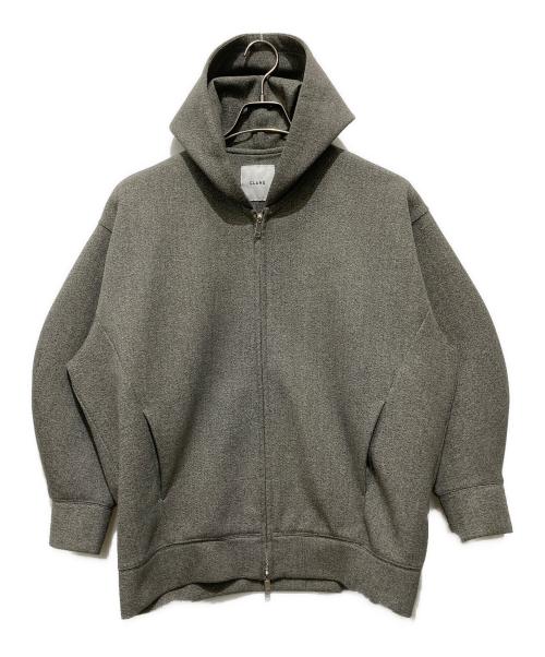 CLANE（クラネ）CLANE (クラネ) ボンディング ジップフーディ グレー サイズ:1の古着・服飾アイテム