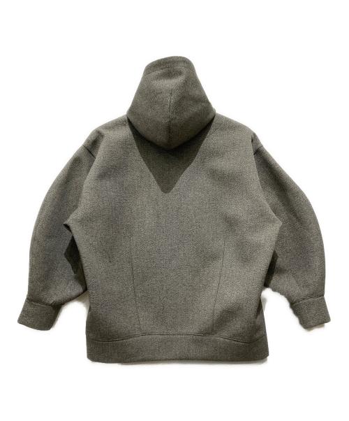 CLANE（クラネ）CLANE (クラネ) ボンディング ジップフーディ グレー サイズ:1の古着・服飾アイテム