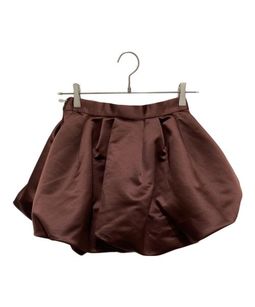 THE TOE（ザ・トゥー）the toe (ザ・トゥー) バルーンミニスカート ブラウン サイズ:Sの古着・服飾アイテム