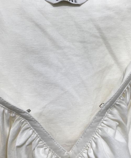 CLANE（クラネ）CLANE (クラネ) FRILL COLLAR SHORT BLOUSE アイボリー サイズ:1の古着・服飾アイテム