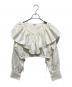 CLANE（クラネ）の古着「FRILL COLLAR SHORT BLOUSE」｜アイボリー