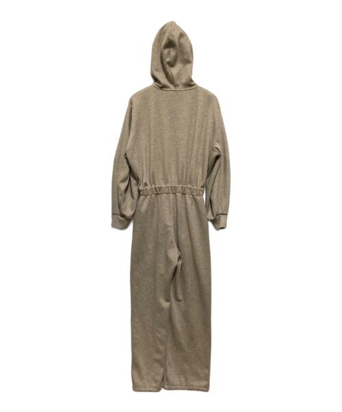 CLANE（クラネ）CLANE (クラネ) フーデッドスウェットオールインワン ブラウン サイズ:1の古着・服飾アイテム
