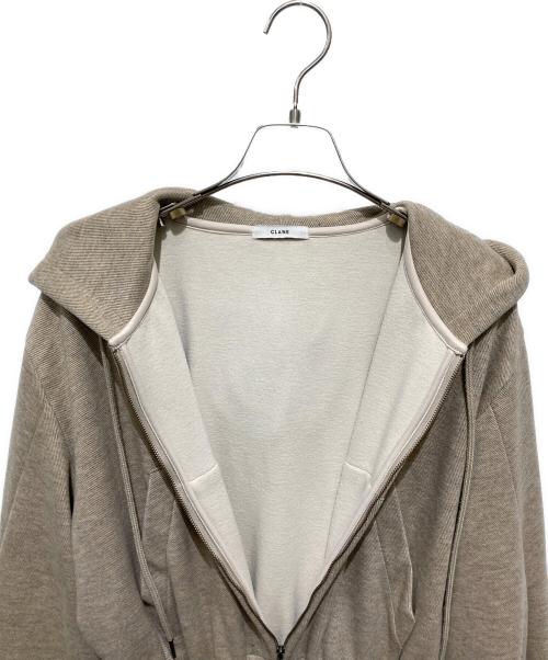 CLANE（クラネ）CLANE (クラネ) フーデッドスウェットオールインワン ブラウン サイズ:1の古着・服飾アイテム