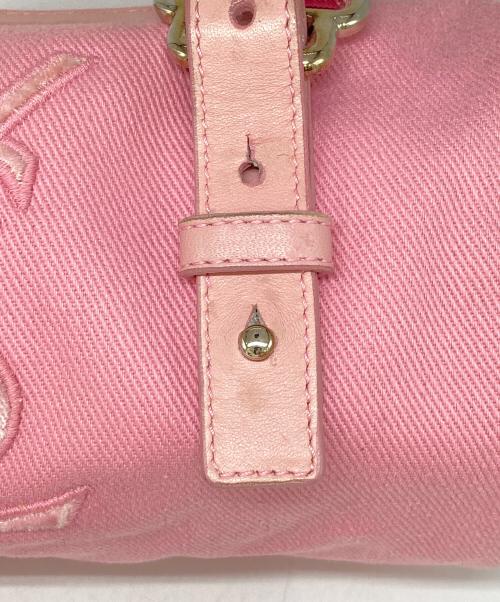 Yves Saint Laurent（イヴサンローラン）Yves Saint Laurent (イヴサンローラン) カハラミニボストンバッグ ピンクの古着・服飾アイテム