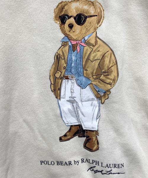 POLO RALPH LAUREN（ポロ・ラルフローレン）POLO RALPH LAUREN (ポロ・ラルフローレン) ポロベアプリントパーカー アイボリー サイズ:XSの古着・服飾アイテム