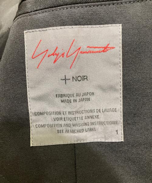 yohji yamamoto+noir（ヨウジヤマモトプリュスノアール）yohji yamamoto+noir (ヨウジヤマモトプリュスノアール) 20SS / シワギャバ後フラシジャケット ブラック サイズ:1の古着・服飾アイテム