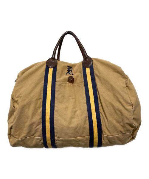 Rugby Ralph Lauren（ラグビーラルフローレン）Rugby Ralph Lauren (ラグビーラルフローレン) キャンバスボストンバッグ ベージュ サイズ:OneSizeの古着・服飾アイテム