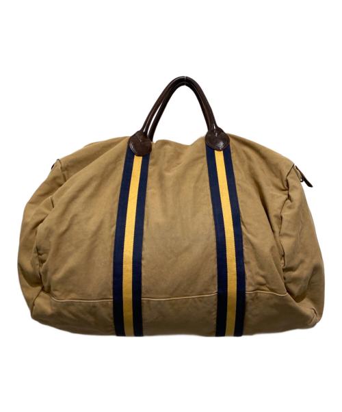 Rugby Ralph Lauren（ラグビーラルフローレン）Rugby Ralph Lauren (ラグビーラルフローレン) キャンバスボストンバッグ ベージュ サイズ:OneSizeの古着・服飾アイテム