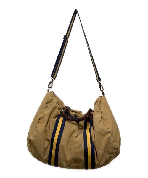 Rugby Ralph Lauren（ラグビーラルフローレン）Rugby Ralph Lauren (ラグビーラルフローレン) キャンバスボストンバッグ ベージュ サイズ:OneSizeの古着・服飾アイテム