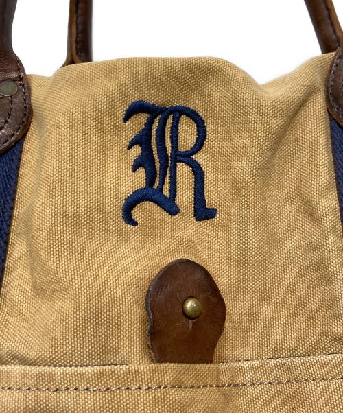 Rugby Ralph Lauren（ラグビーラルフローレン）Rugby Ralph Lauren (ラグビーラルフローレン) キャンバスボストンバッグ ベージュ サイズ:OneSizeの古着・服飾アイテム