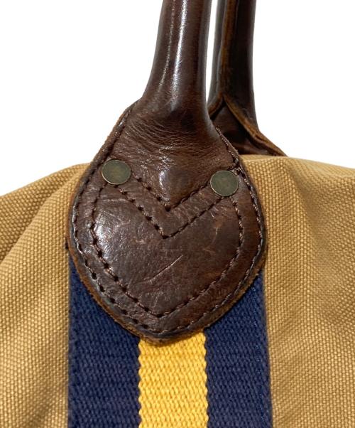 Rugby Ralph Lauren（ラグビーラルフローレン）Rugby Ralph Lauren (ラグビーラルフローレン) キャンバスボストンバッグ ベージュ サイズ:OneSizeの古着・服飾アイテム
