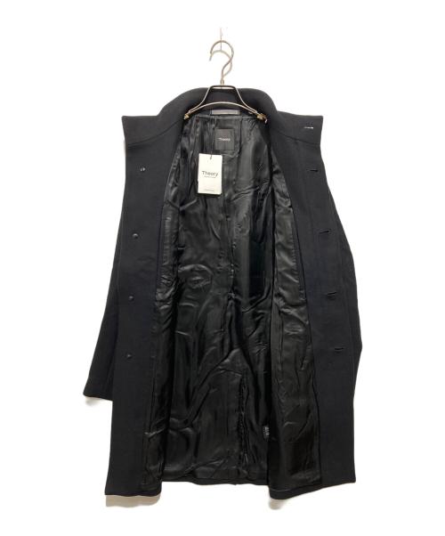 theory（セオリー）theory (セオリー) スタンドカラーコート ブラック サイズ:Mの古着・服飾アイテム