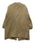 DANTON (ダントン) WOOL LIGHT PILE /ノーカラーロングコート ブラウン サイズ:36：8000円