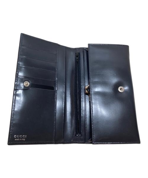 GUCCI（グッチ）GUCCI (グッチ) エナメル長財布 ブラック サイズ:OneSizeの古着・服飾アイテム