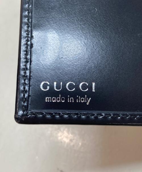GUCCI（グッチ）GUCCI (グッチ) エナメル長財布 ブラック サイズ:OneSizeの古着・服飾アイテム