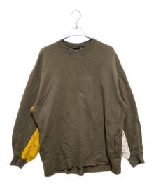UNDERCOVERISM（アンダーカバーイズム）の古着「21AW 袖下切替ユガミパッカリング SWEAT」｜カーキ