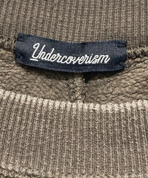UNDERCOVERISM（アンダーカバーイズム）UNDERCOVERISM (アンダーカバーイズム) 21AW 袖下切替ユガミパッカリング SWEAT カーキ サイズ:4の古着・服飾アイテム