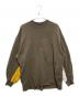 UNDERCOVERISM（アンダーカバーイズム）の古着「21AW 袖下切替ユガミパッカリング SWEAT」｜カーキ