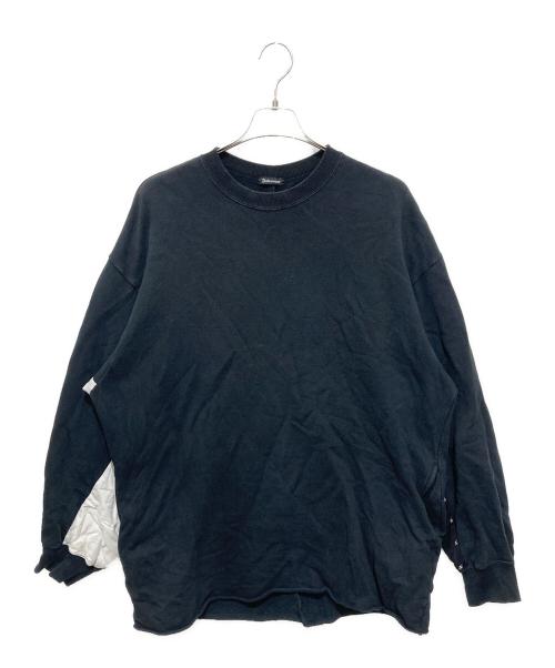 UNDERCOVERISM（アンダーカバーイズム）UNDERCOVERISM (アンダーカバーイズム) 21AW 袖下切替ユガミパッカリング SWEAT ブラック サイズ:3の古着・服飾アイテム