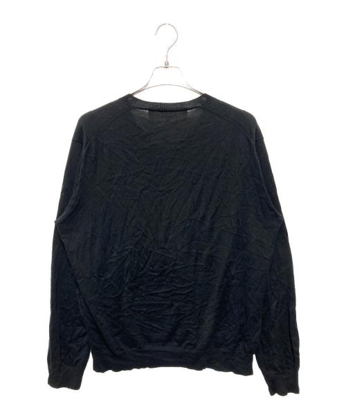 PLAY COMME des GARCONS（プレイコムデギャルソン）PLAY COMME des GARCONS (プレイコムデギャルソン) ハート刺繍Vネックニット ブラック サイズ:XLの古着・服飾アイテム