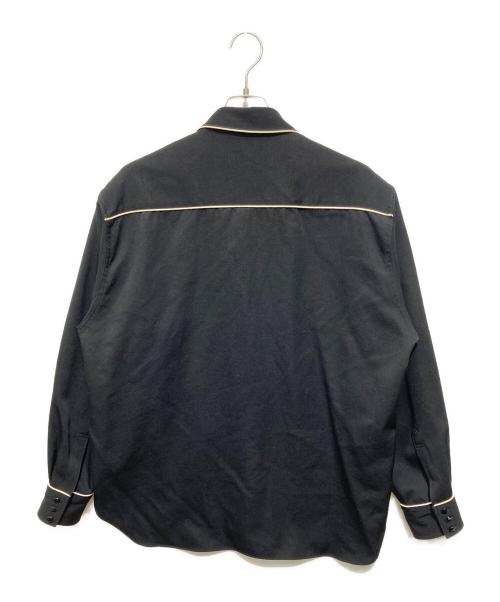 WACKO MARIA（ワコマリア）WACKO MARIA (ワコマリア) WOLFSHEAD (ウルフズヘッド) スパイダーウエスタンウールシャツ/WOLF'S HEAD / WESTERN SHIRT L/S (TYPE-1) ブラック サイズ:Lの古着・服飾アイテム