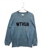 WTAPSダブルタップス）の古着「プリントTシャツ」｜スカイブルー