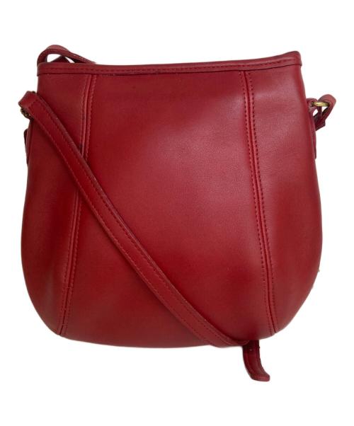 COACH（コーチ）COACH (コーチ) がま口ショルダーバッグ/OLD COACH レッドの古着・服飾アイテム
