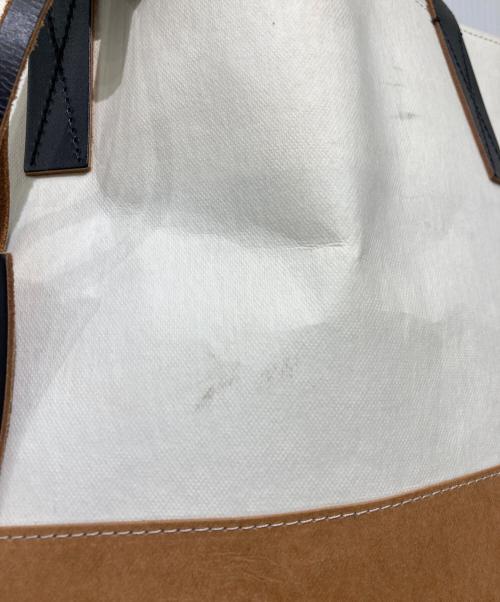 MARNI（マルニ）MARNI (マルニ) ペーパートートバッグ ベージュ×ブラウン サイズ:OneSizeの古着・服飾アイテム