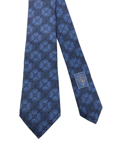 GUCCI（グッチ）GUCCI (グッチ) GG柄ネクタイ ブルー サイズ:OneSizeの古着・服飾アイテム