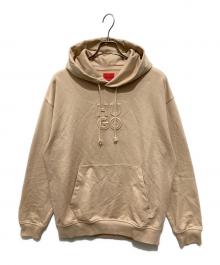 HUGO BOSS（ヒューゴ ボス）の古着「ロゴエンボスパーカー」｜ベージュ