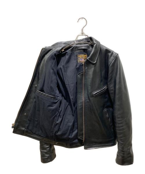 VANSON（バンソン）VANSON (バンソン) シングルライダースジャケット ブラック サイズ:36の古着・服飾アイテム
