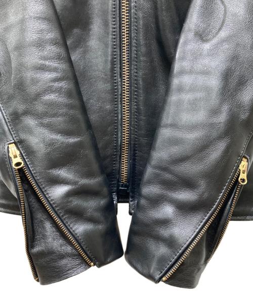VANSON（バンソン）VANSON (バンソン) シングルライダースジャケット ブラック サイズ:36の古着・服飾アイテム
