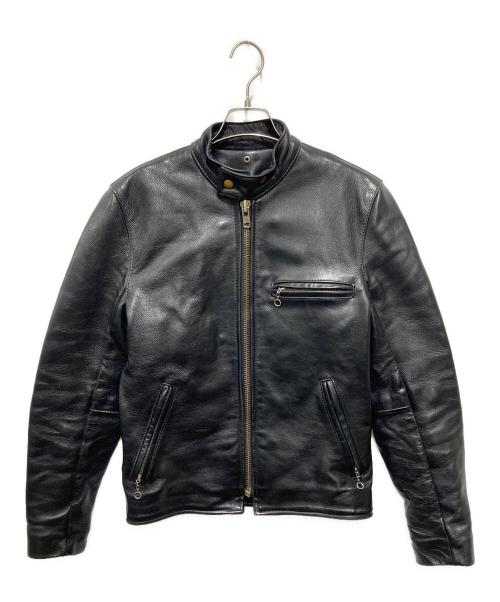 VANSON（バンソン）VANSON (バンソン) ライナー付シングルライダースジャケット ブラック サイズ:36の古着・服飾アイテム