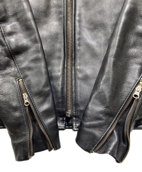 VANSON（バンソン）VANSON (バンソン) ライナー付シングルライダースジャケット ブラック サイズ:36の古着・服飾アイテム