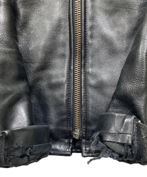 VANSON（バンソン）VANSON (バンソン) ライナー付シングルライダースジャケット ブラック サイズ:36の古着・服飾アイテム