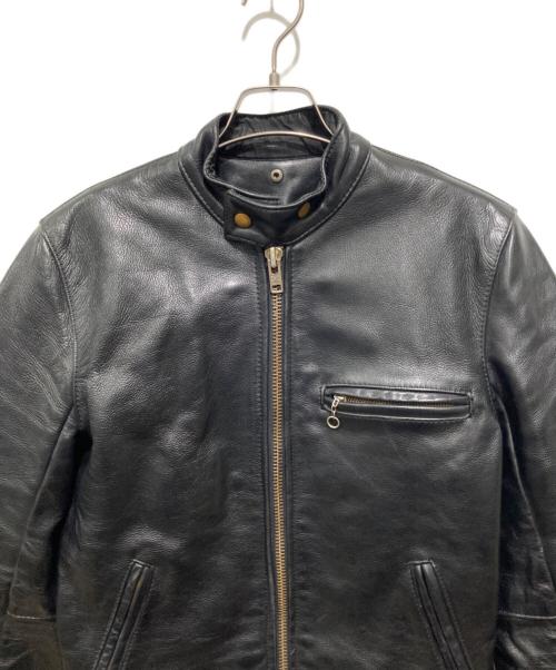 VANSON（バンソン）VANSON (バンソン) ライナー付シングルライダースジャケット ブラック サイズ:36の古着・服飾アイテム