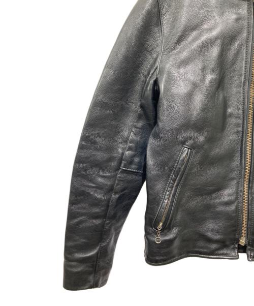 VANSON（バンソン）VANSON (バンソン) ライナー付シングルライダースジャケット ブラック サイズ:36の古着・服飾アイテム