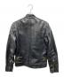 VANSON (バンソン) ライナー付シングルライダースジャケット ブラック サイズ:36：42000円