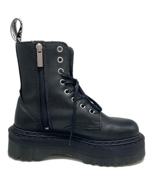 Dr.Martens（ドクターマーチン）Dr.Martens (ドクターマーチン) ホワイトダブルステッチ 8 ホール ブーツ ブラック サイズ:UK4の古着・服飾アイテム