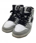 NIKEナイキ）の古着「Air Jordan 1 Mid / ハイカットスニーカー」｜ホワイト×グレー
