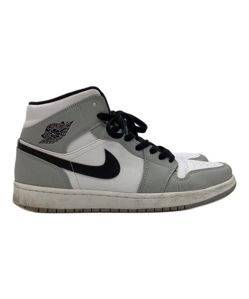 NIKE（ナイキ）NIKE (ナイキ) Air Jordan 1 Mid / ハイカットスニーカー ホワイト×グレー サイズ:26.5㎝の古着・服飾アイテム