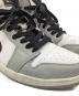 中古・古着 NIKE (ナイキ) Air Jordan 1 Mid / ハイカットスニーカー ホワイト×グレー サイズ:26.5㎝：10000円