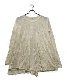 Y's（ワイズ）の古着「シワ加工 ウールカットソー」｜アイボリー