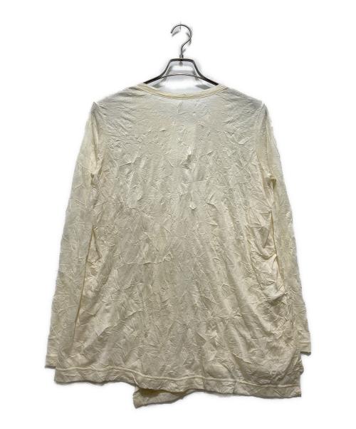 Y's（ワイズ）Y's (ワイズ) シワ加工 ウールカットソー アイボリー サイズ:2の古着・服飾アイテム