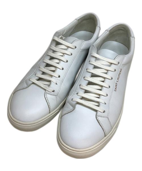 Saint Laurent Paris（サンローランパリ）Saint Laurent Paris (サンローランパリ) ANDY / ローカットスニーカー ホワイト サイズ:41の古着・服飾アイテム