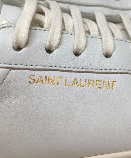Saint Laurent Paris（サンローランパリ）Saint Laurent Paris (サンローランパリ) ANDY / ローカットスニーカー ホワイト サイズ:41の古着・服飾アイテム